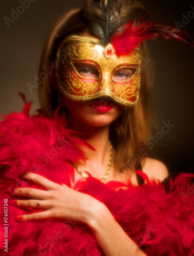 Mask, young woman