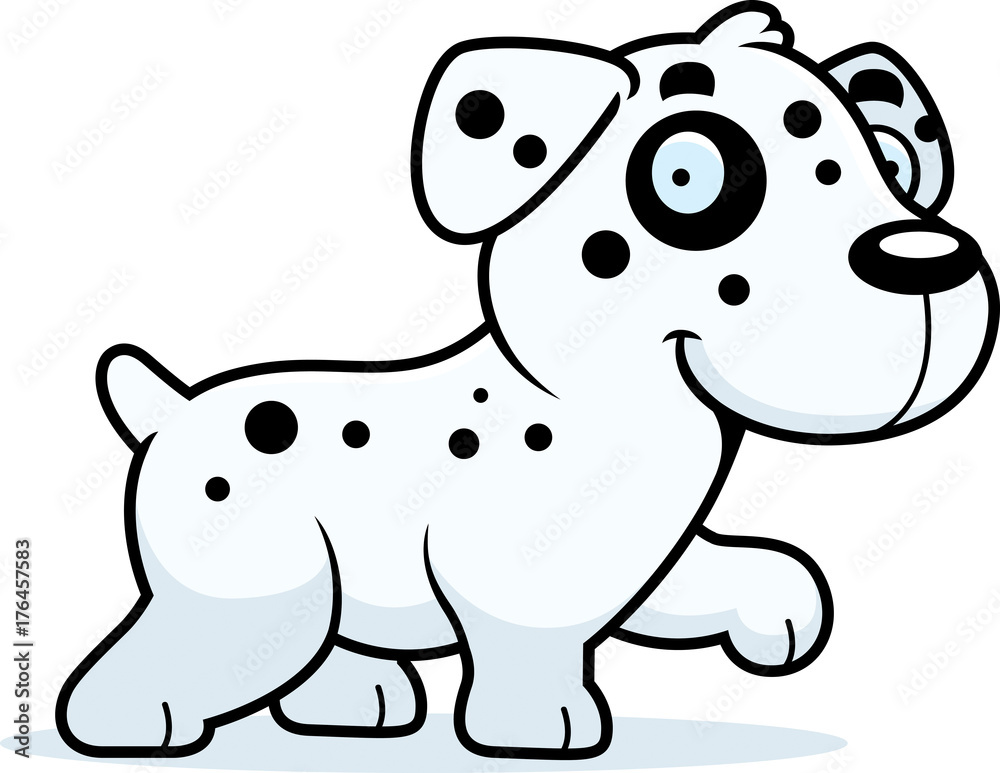 Cartoon Dalmatian Walking Cartoon Dalmatian Walking