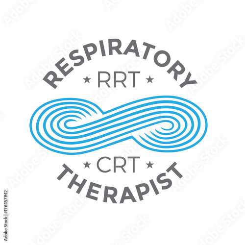 Respiratory Therapy Medical Symbol Icon - for RRT, RT or CRT
