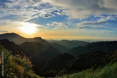 Mountain sunset in the Hsinchu,Taiwan.
