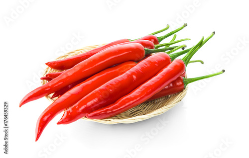chili pepper isolated on a white background