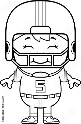 Smiling Cartoon Football