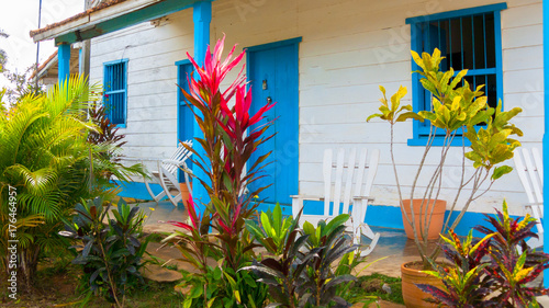 Foto typical rural home of pinar del rio