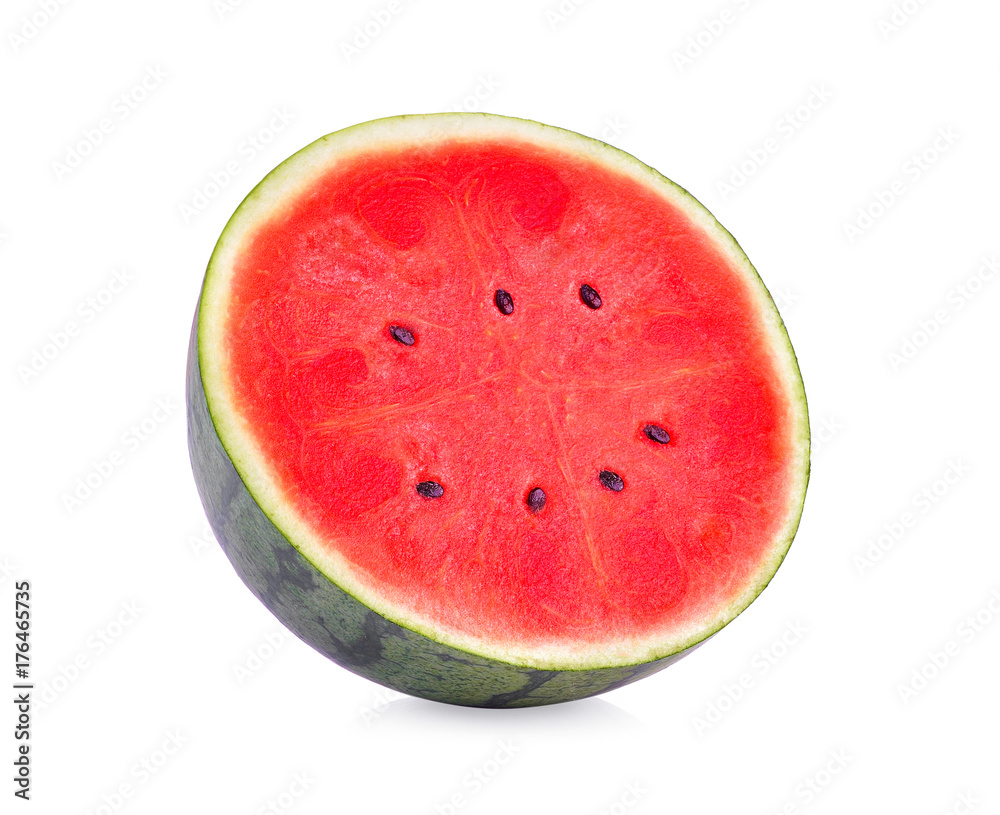 slice watermelon on white background slice watermelon on white background