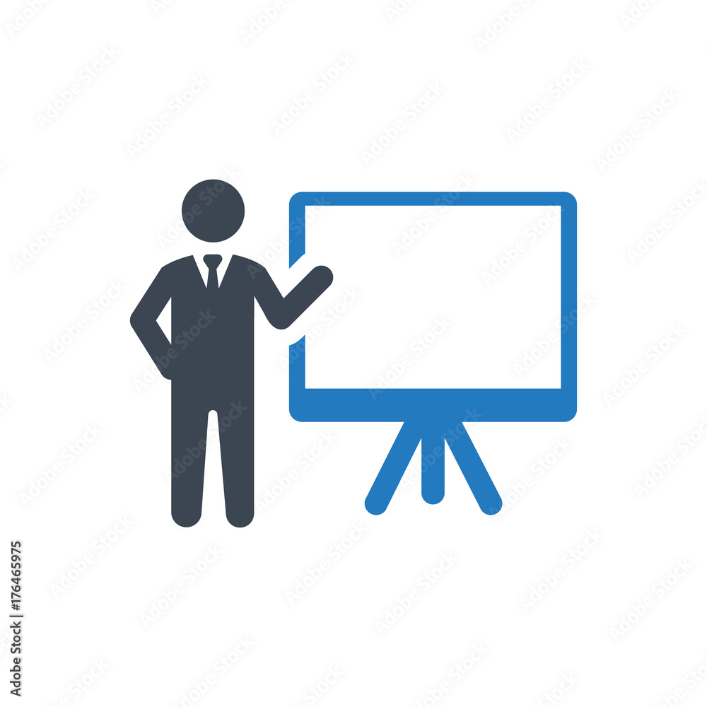 Business Presentation Icon Business Presentation Icon