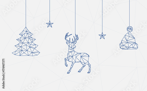 Polygon Anhänger - Weihnachten