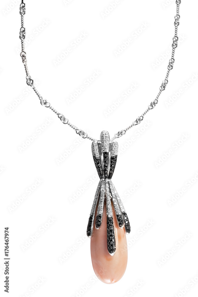 Fototapeta premium chain, necklece, bracelet, bangles with diamond and sapphire