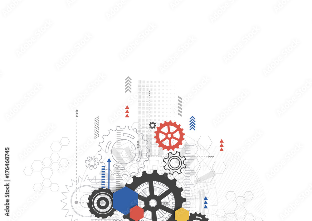 Fototapeta premium Abstract technology communication design innovation concept background. Vector illustration