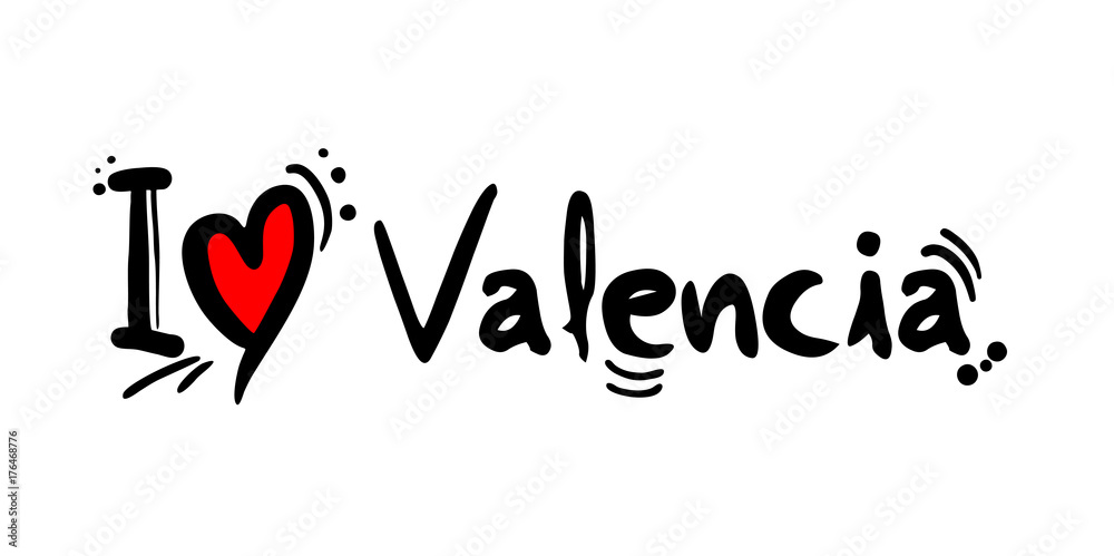 Valencia love message