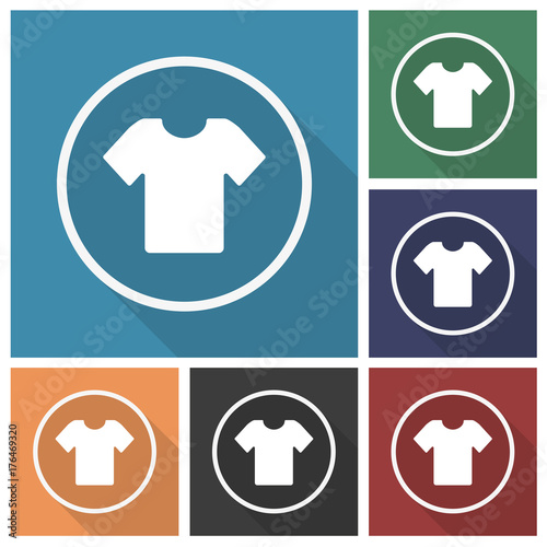 Button - Set - Schatten - T-shirt - Kleidung