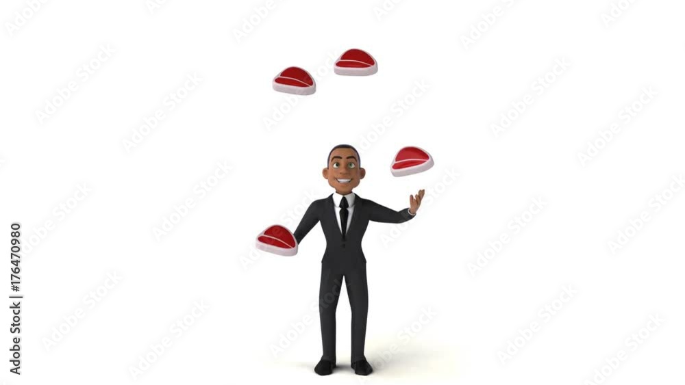 Fun businessman - 3D Animation Fun businessman - 3D Animation