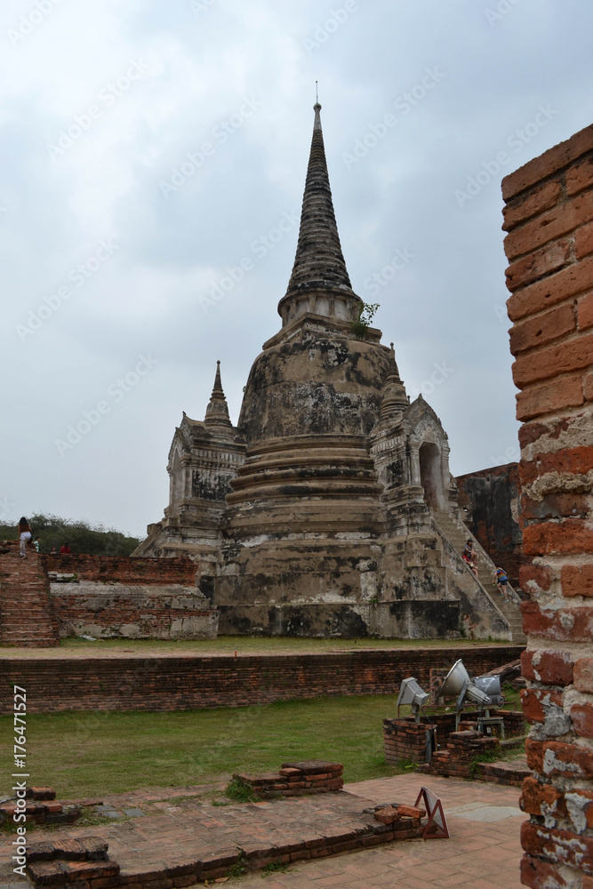 The view around Ayutthaya Historical park, Thailand. It's a UNESCO world heritage, filled by temples and Buddha statues The view around Ayutthaya Historical park, Thailand. It's a UNESCO world heritage, filled by temples and Buddha statues
