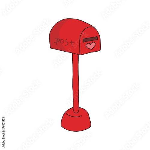 Red mailbox