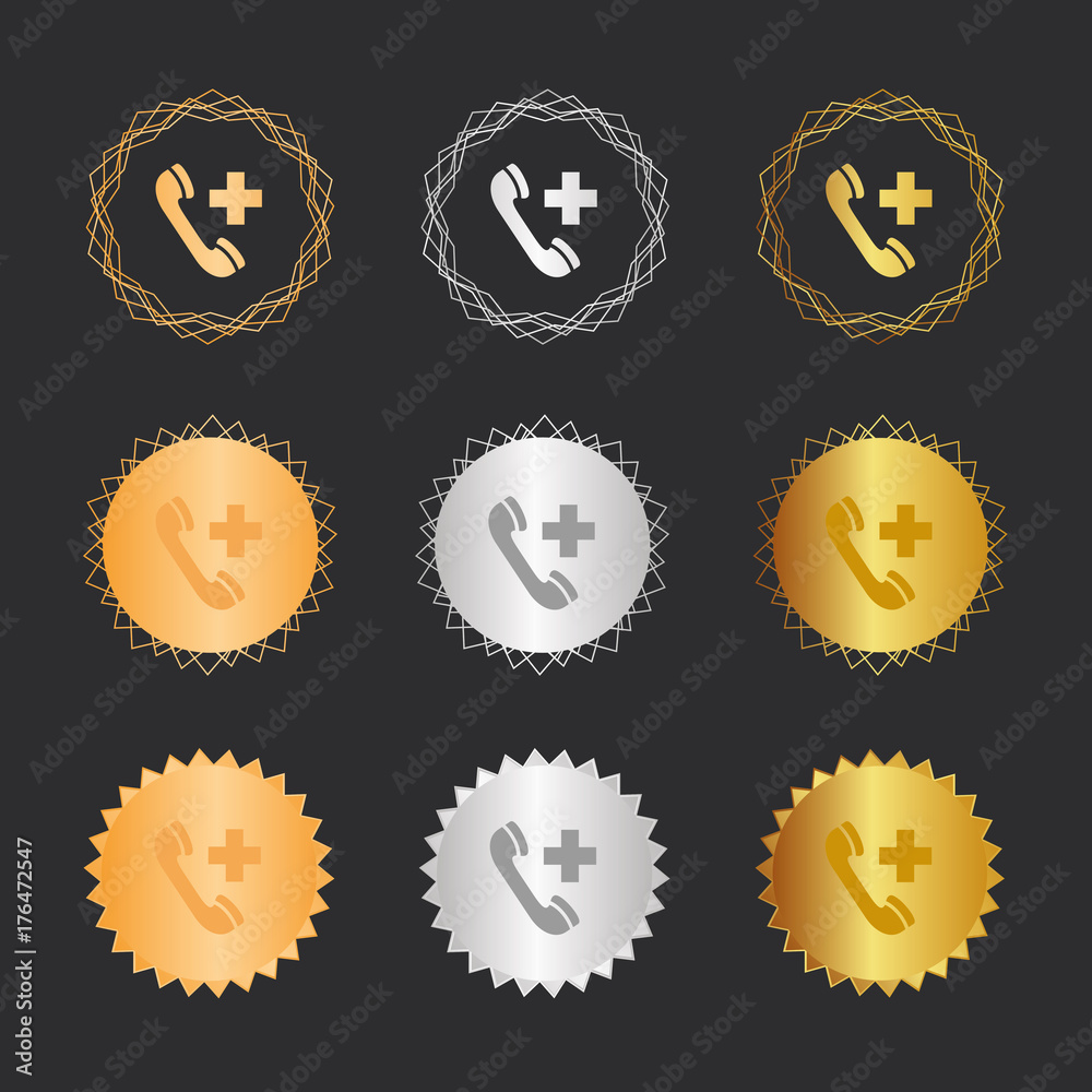 Telefon - Notruf - Bronze, Silber, Gold Medaillen Telefon - Notruf - Bronze, Silber, Gold Medaillen