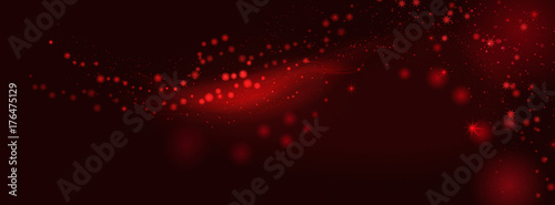 Winter Holiday Banners - Red Sparkles