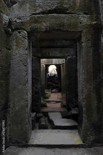 Temples and the view around Angkor Wat in Siem Reap, Cambodia