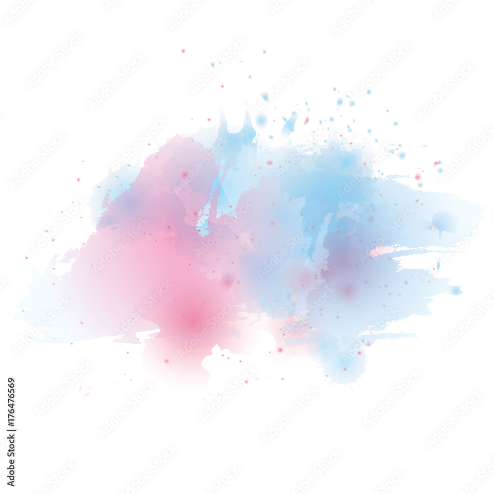 Obraz premium Vector watercolor splash texture background.