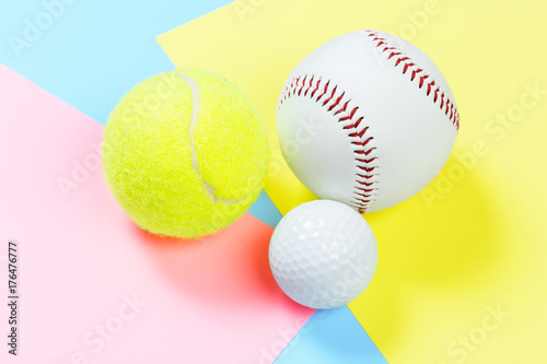 Baseball, Tennis and Golf Ball