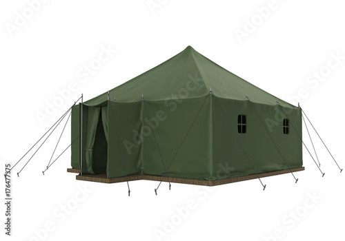 Military Tent Isolated