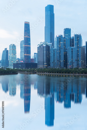 waterfront skyline suzhou china
