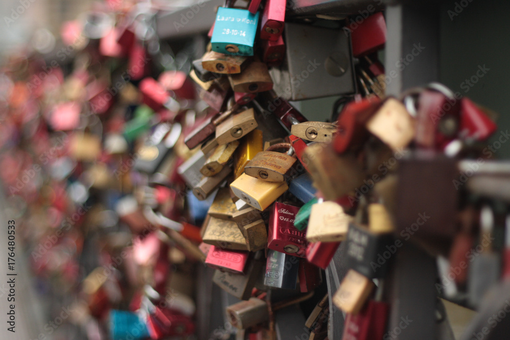 Obraz premium Liebesschlösser