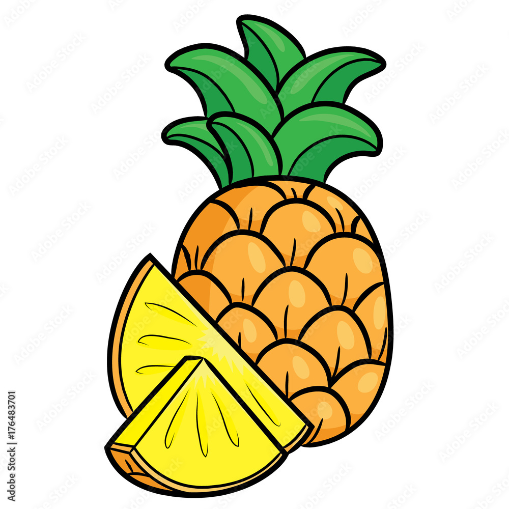 Pineapple Cartoon
Illustration of cute cartoon pineapple.