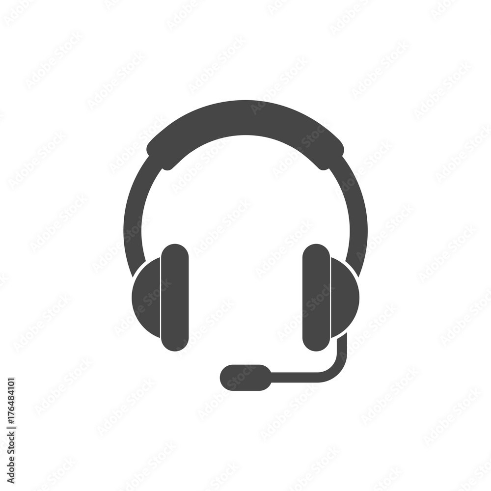 Headphone icon vector Headphone icon vector