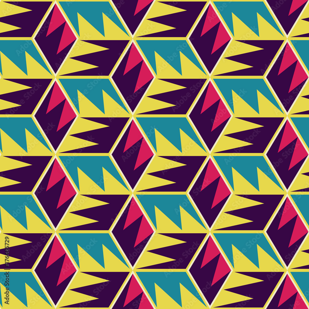 Seamless mosaic pattern. Geometric background. Vector Illustration. Seamless mosaic pattern. Geometric background. Vector Illustration.
