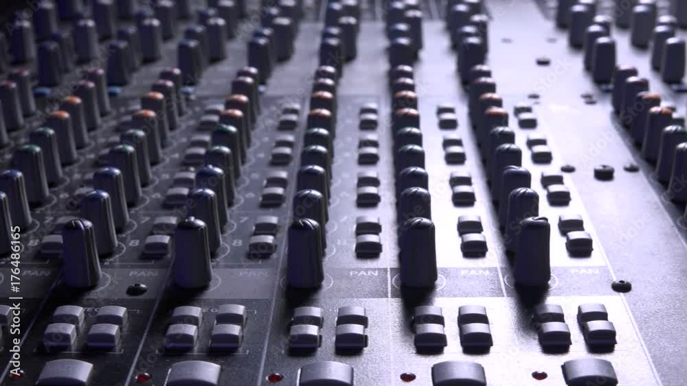 Sound music mixer control panel Sound music mixer control panel