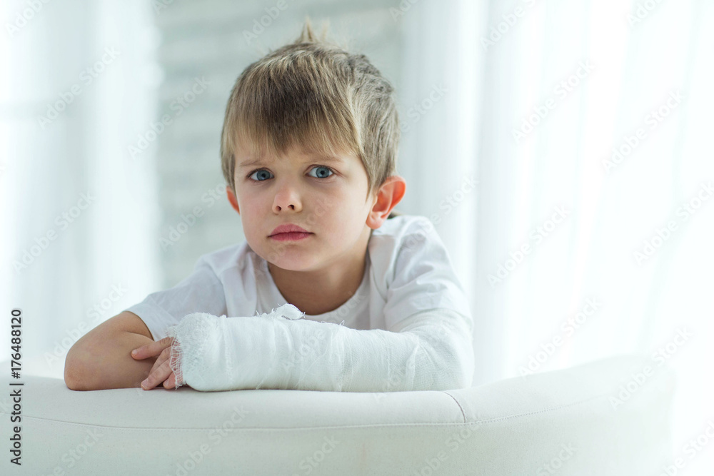 Child with an injury Child with an injury
