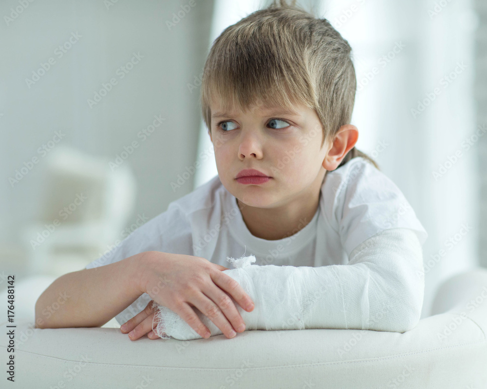 Child with an injury Child with an injury