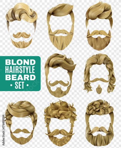 Realistic Male Hairstyle Set