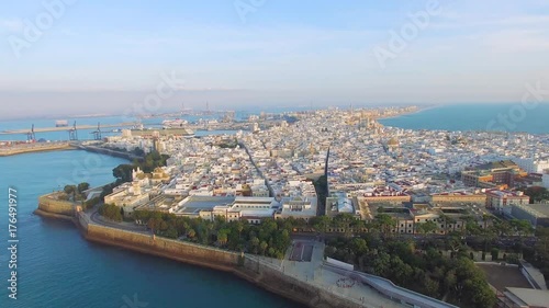 Aerial Cadiz with drone photo