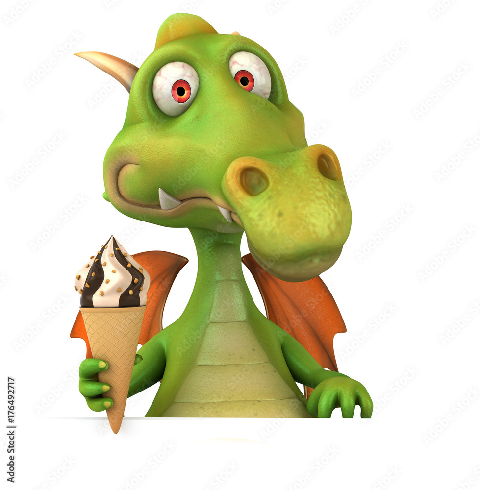 Fototapeta premium Fun dragon