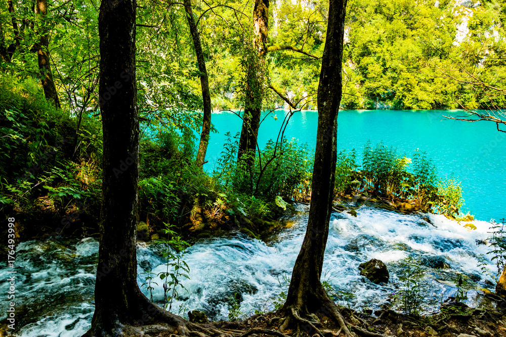 Idyllic place in the National Park in Croatia Idyllic place in the National Park in Croatia