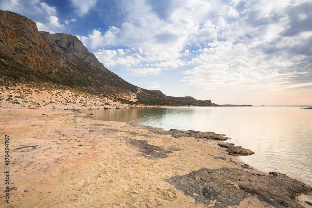Scenery of Balos beach on Crete, Greece