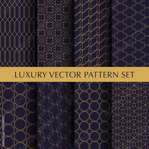 Luxury vintage vector patterns pack