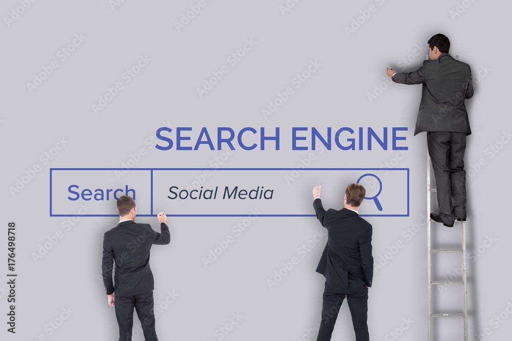 Composite image of business team writing Composite image of business team writing
