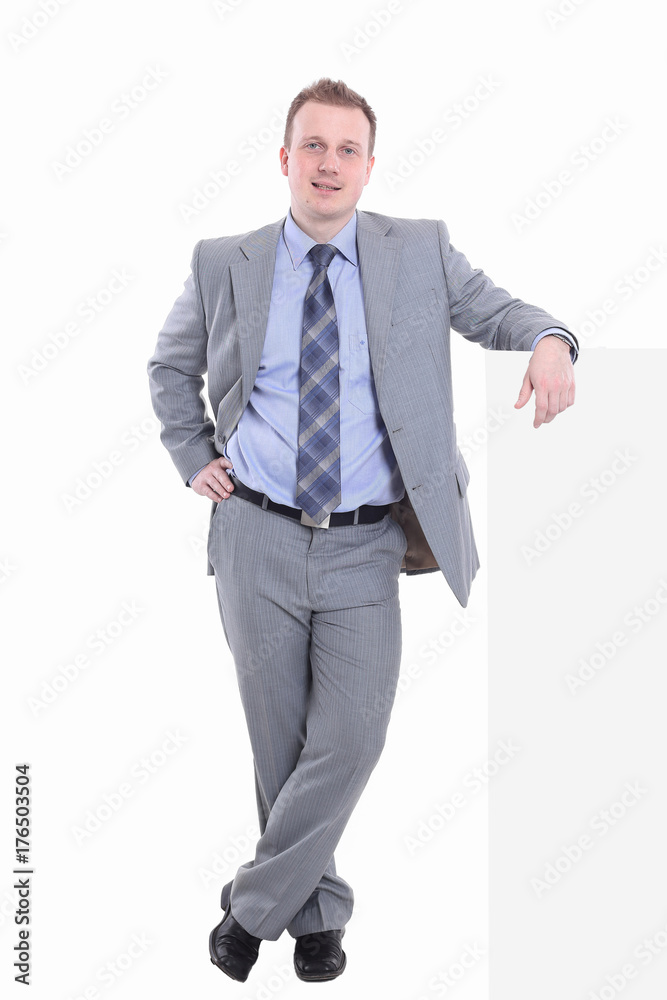 businessman is leaning on a virtual wall businessman is leaning on a virtual wall