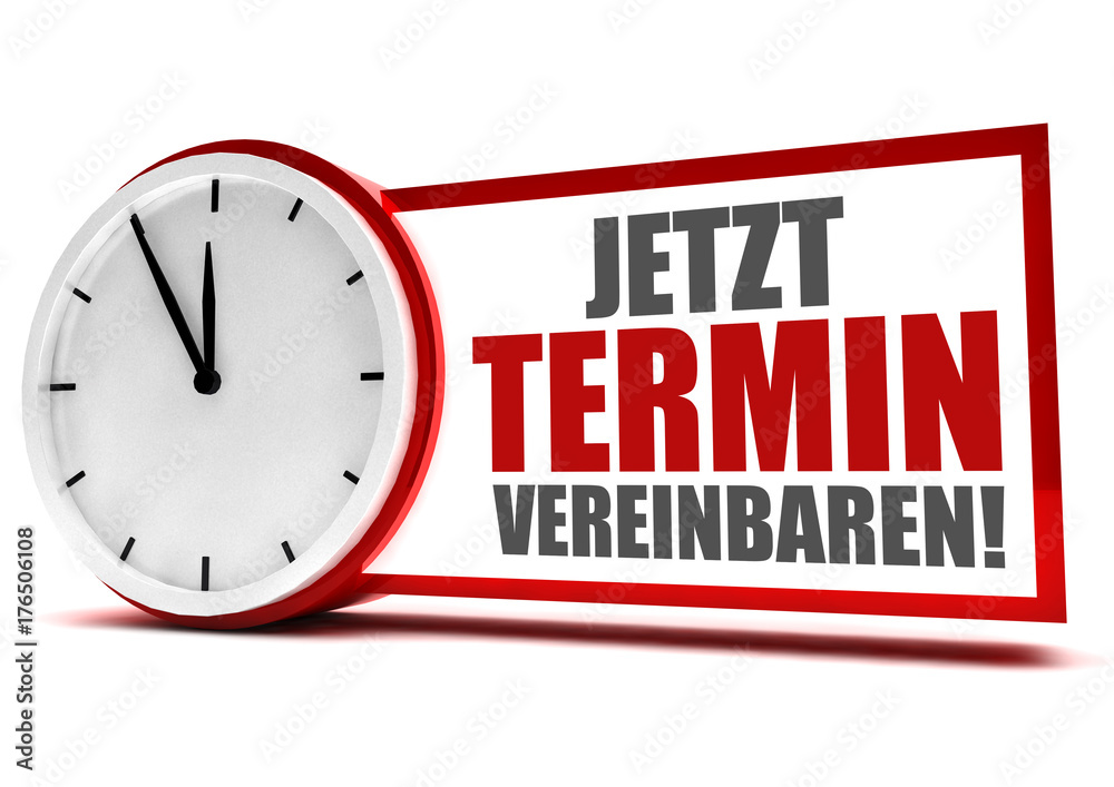 Jetzt Termin vereinbaren! Button, Icon Jetzt Termin vereinbaren! Button, Icon
