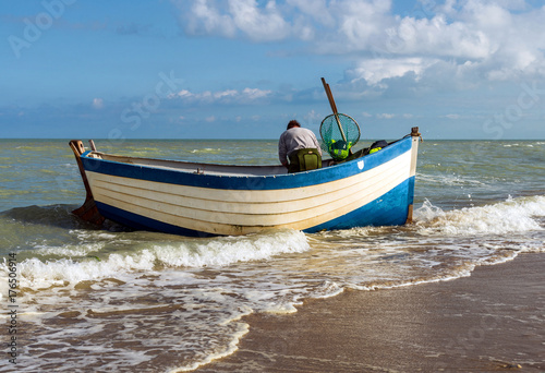 flobart barque de pêcheur 'côte d'opale) photo