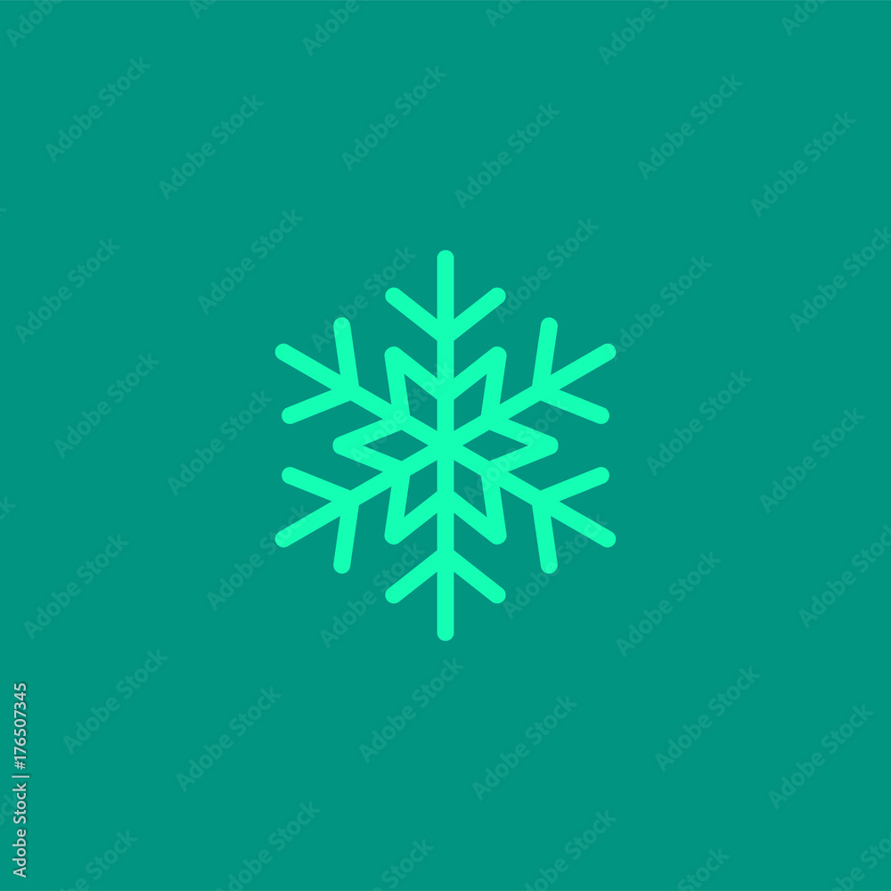 Vector snowflake silhouette Vector snowflake silhouette