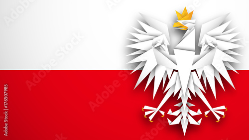 flaga Polski wektor