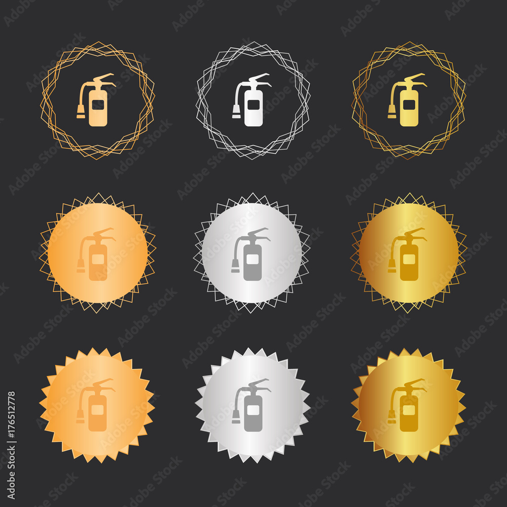 Feuerlöscher - Bronze, Silber, Gold Medaillen Feuerlöscher - Bronze, Silber, Gold Medaillen
