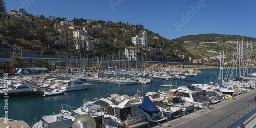 Italy,Liguria,Bordighera, the tourist port, © Giuseppe Maresca