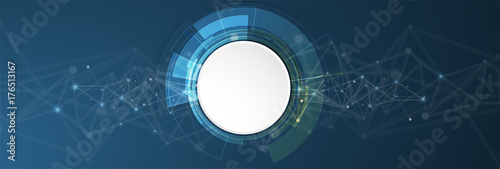 Digital technology world. Business virtual concept. Vector background