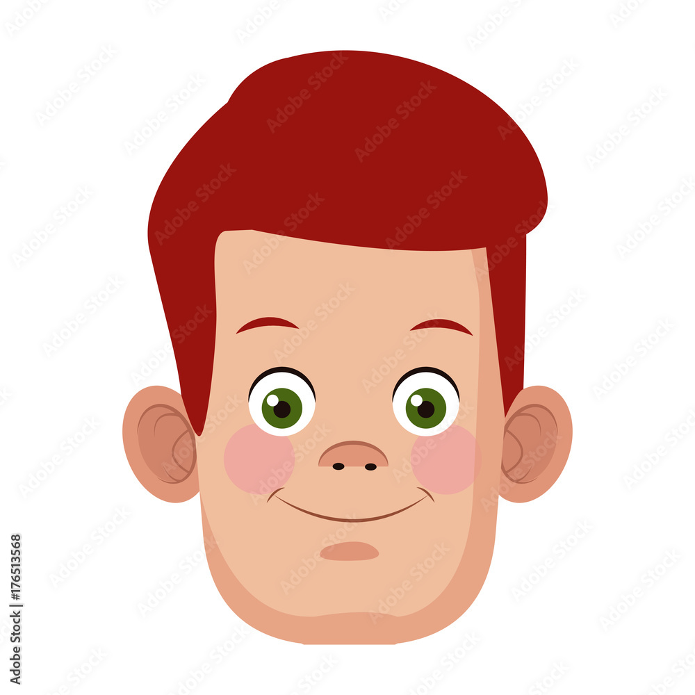 Fototapeta premium Cute boy cartoon icon vector illustration graphic design