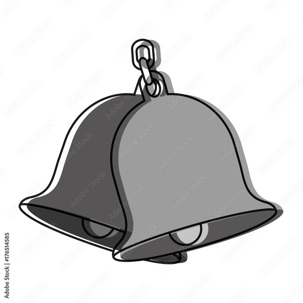 Naklejka premium bells icon over white background vector illustration
