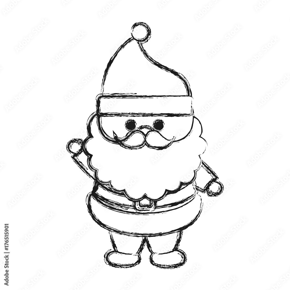 cartoon santa claus icon over white background vector illustration cartoon santa claus icon over white background vector illustration