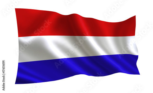 Netherlands flag, ( A series of flags of the world ) 